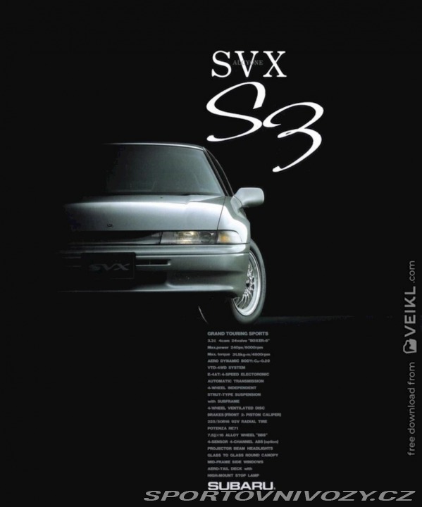 Subaru SVX Alcyone SVX S3 VTD AWD AT 1995