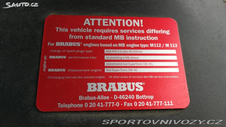 Mercedes-Benz Ostatní modely ML 6,1L Brabus 2004