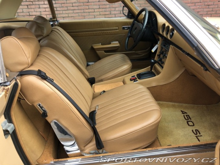 Mercedes-Benz SL 450 AUTOMAT, BÍLÉ RZ!!! 1974