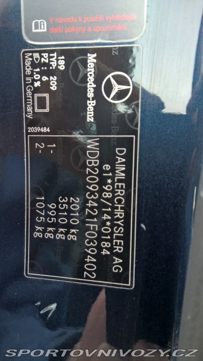 Mercedes-Benz CLK 200 K (W209) 2003