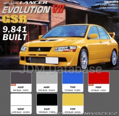 Mitsubishi Lancer EVO 7 JDM LHD pěkné bez koroz 2001