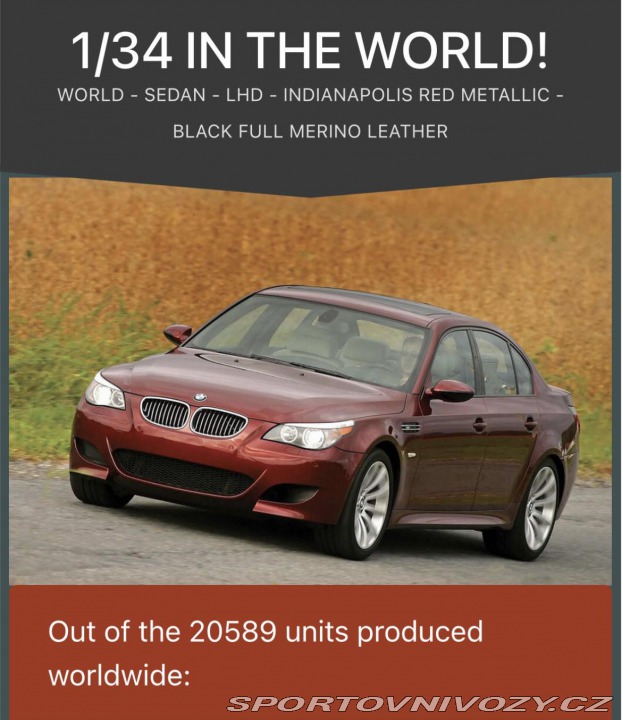 BMW M5 e60 LCI, 1 z 34 kusů 2008