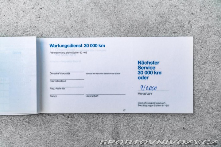 Mercedes-Benz SL 500 ROADSTER, CZ OV,RU 1997