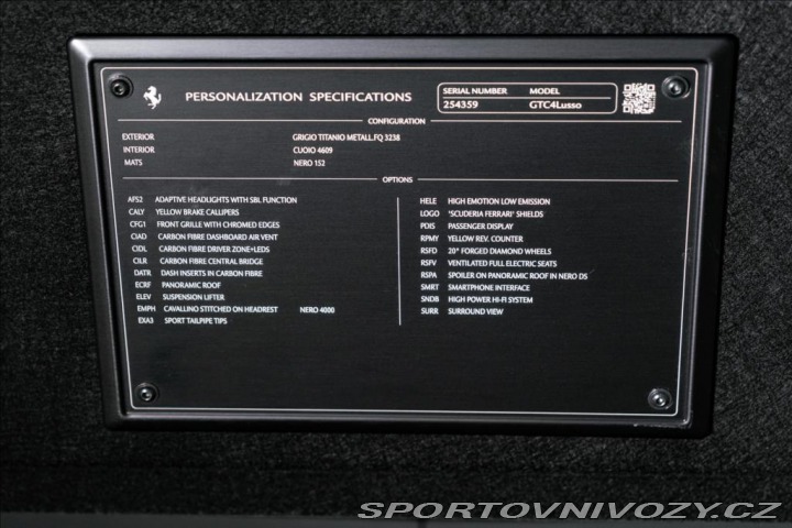 Ferrari GTC4Lusso V12, PANORAMA, VENTILACE, 2021