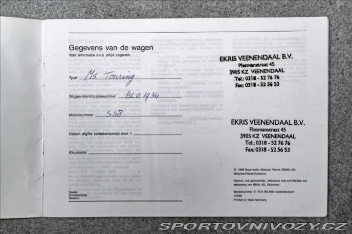 BMW M5 E34 Touring, manuál 6st. 1995