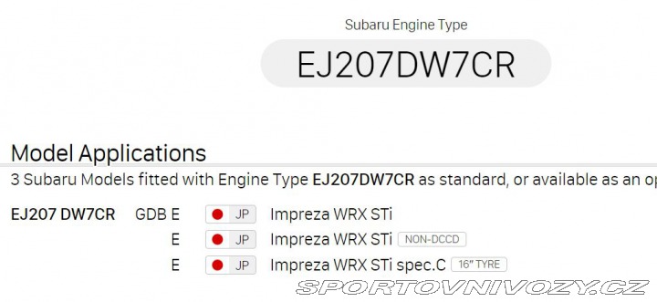 Subaru Impreza STi 2004 Widetrack krásná 2004