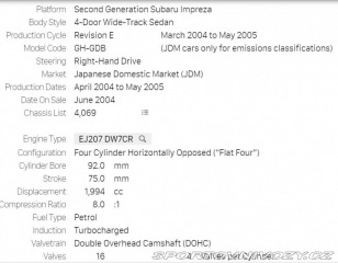 Subaru Impreza STi 2004 Widetrack krásná 2004