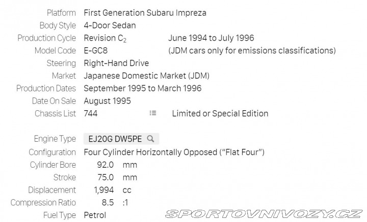 Subaru Impreza STi 555 1995 JDM rarita 1995