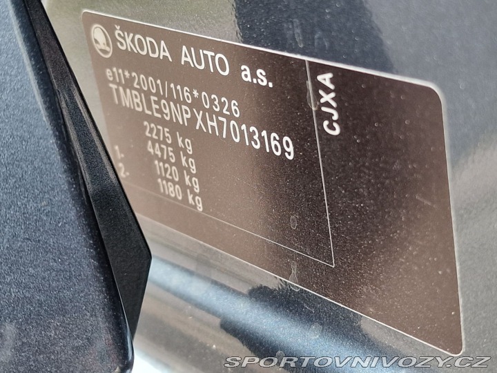 Škoda Superb 2,0TSI 206KW 4x4 DSG 1.MA 2016