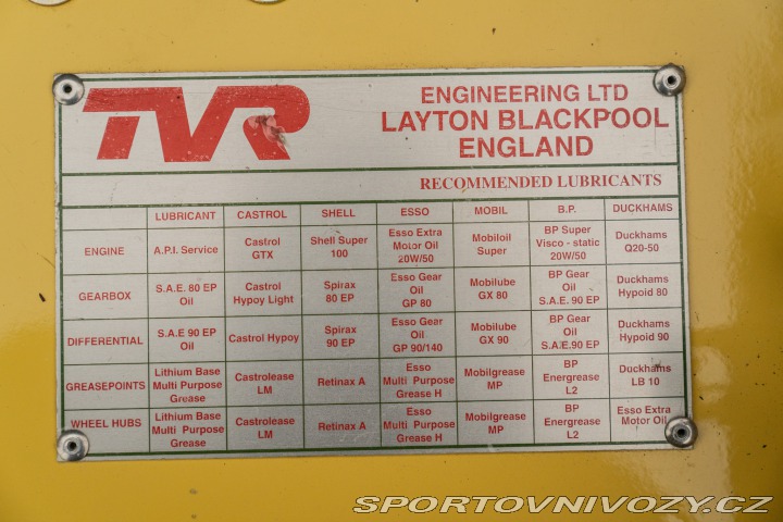 Ostatní značky Ostatní modely TVR Vixen 1970