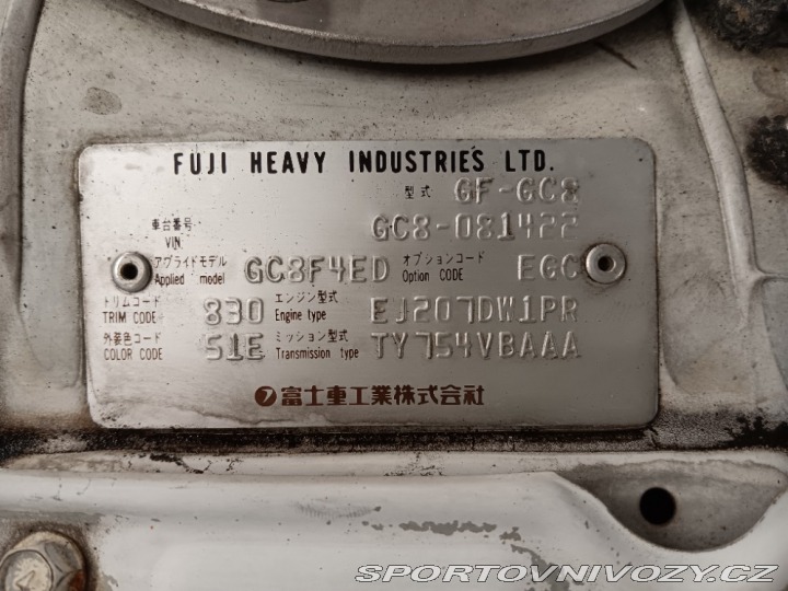 Subaru Impreza WRX STI gc8 V5 jdm 1999