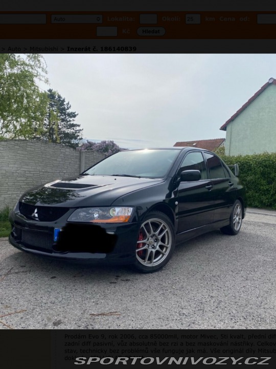 Mitsubishi Lancer EVO Evolution 9 2006