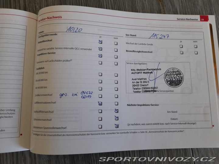 Škoda Octavia RS 2,0 TSI 147 KW SERV.KN 2011