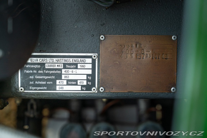 Ostatní značky Ostatní modely Elva COURIER MKII 1960