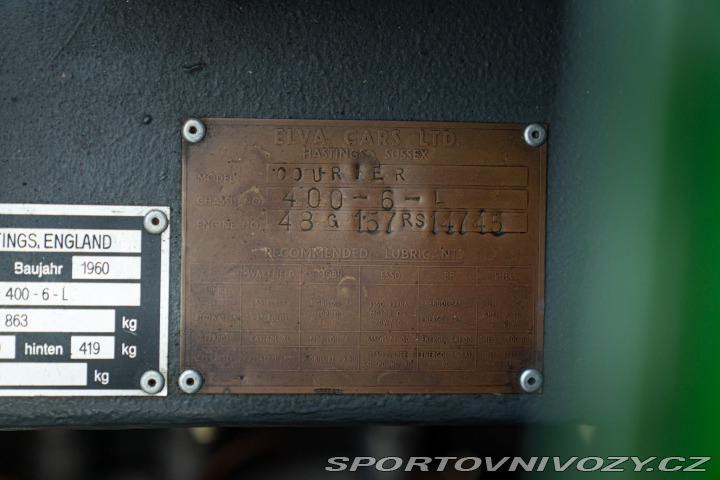 Ostatní značky Ostatní modely Elva COURIER MKII 1960