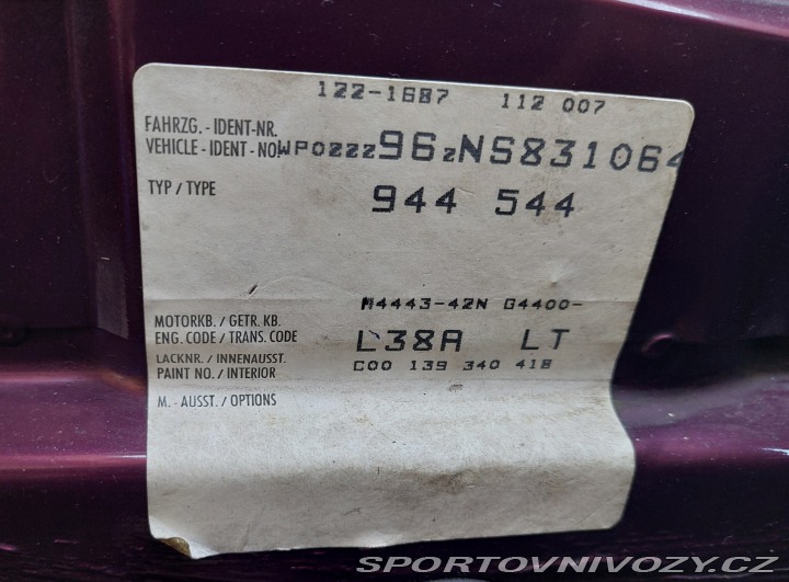 Porsche 968 kabriolet 1992