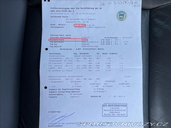 Saab 9-3 2.0 T Automat*REZERVACE! 2000