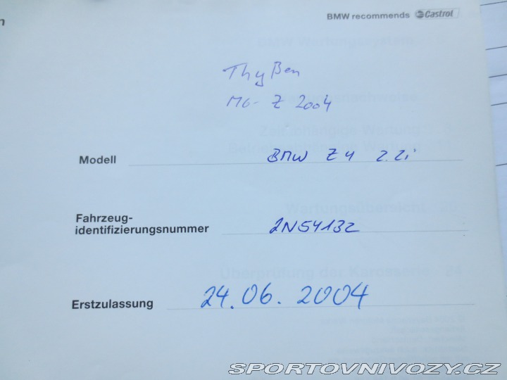 BMW Z4 2.2 R6 125kW 2004