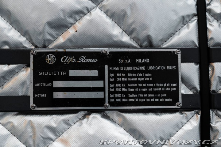Alfa Romeo Giulietta BR Spider Veloce model 10 1961
