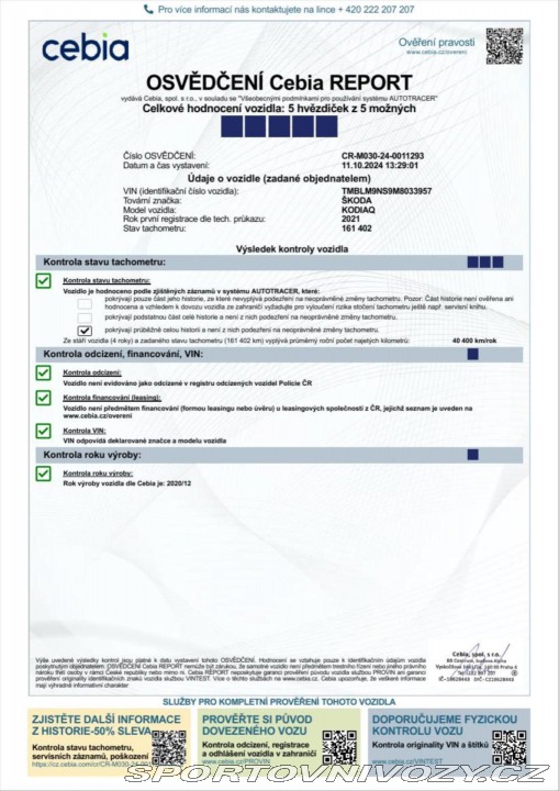 Škoda Kodiaq RS 2,0 TDI RS 176kW DSG 4x4 2021