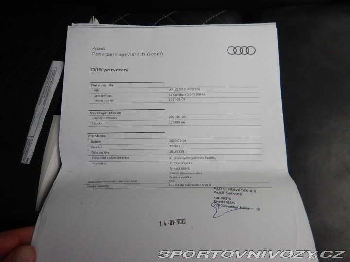 Audi S5 SPORTBACK 3.0 TFSI V6 QUA 2017