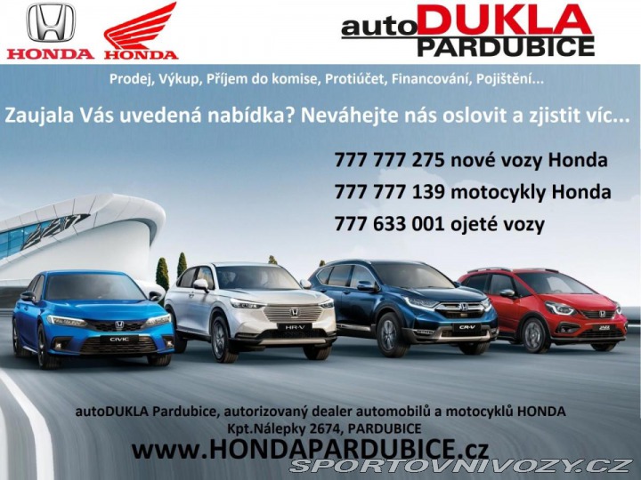 Honda Civic 2.0 e:HEV SPORT skladem 2025