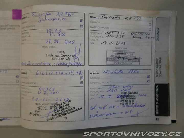 Alfa Romeo Giulietta 1,75 TBi Q.V. REZERVACE 2012