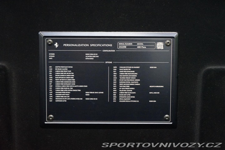 Ferrari 488 Pista Lift Carbon Navi Zá 2020
