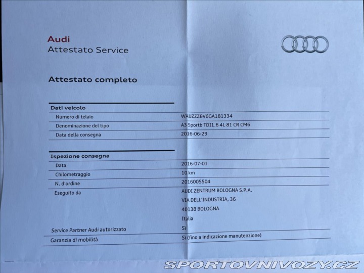Audi A3 1,6 TDi SB*D.Klima*Alu*Na 2016