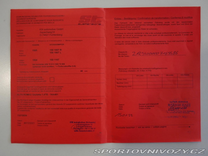 Alfa Romeo Giulietta 1,4 TB Q.V. Line REZERVAC 2012