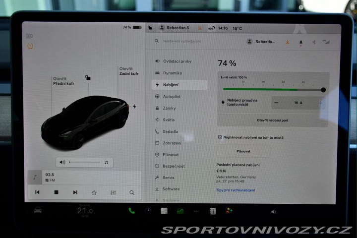 Tesla Model 3 STANDARD PLUS REZERVACE 2021