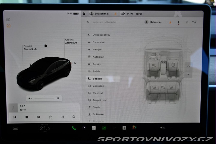 Tesla Model 3 STANDARD PLUS REZERVACE 2021