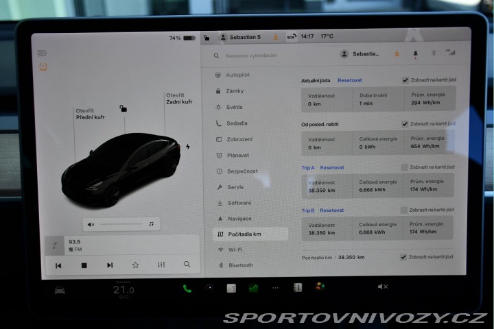 Tesla Model 3 STANDARD PLUS REZERVACE 2021