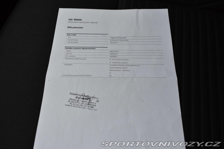 Škoda Octavia RS RS 2.0 TDI 135 REZERVACE 2014
