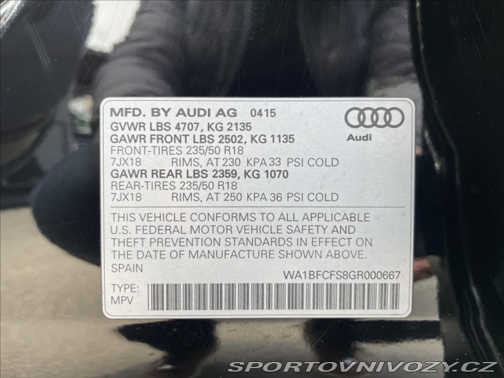 Audi Ostatní modely Q3 2.0 TFSI Aut.*S-Line*LED* 2016