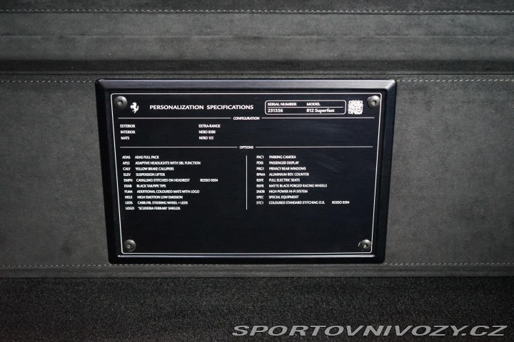 Ferrari 812 Superfast Pas-Display Lif 2019