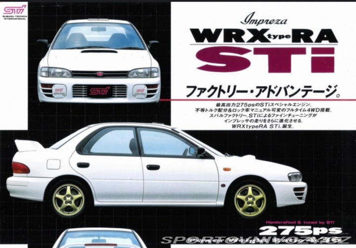 Subaru Impreza STi Type RA2 závoďák 1994