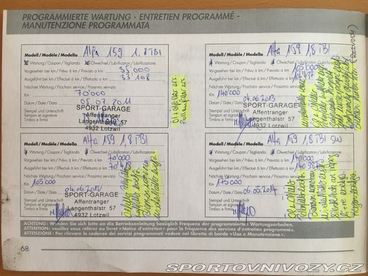 Alfa Romeo 159 1.8TBi TI 147kW TOP STAV 2010