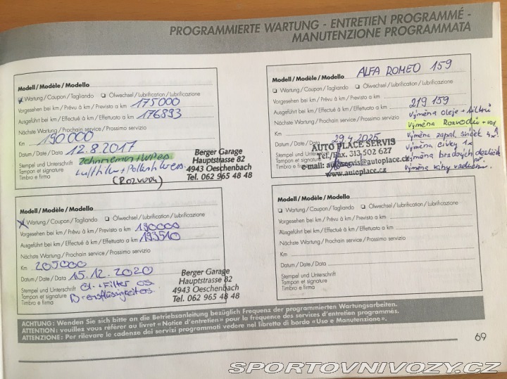 Alfa Romeo 159 1.8TBi TI - REZERVACE 2010