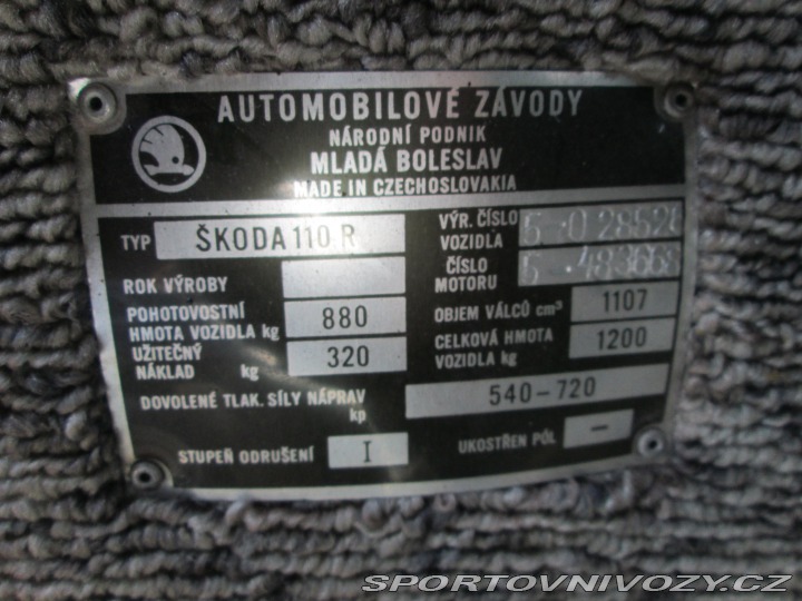 Škoda 110 R 1975