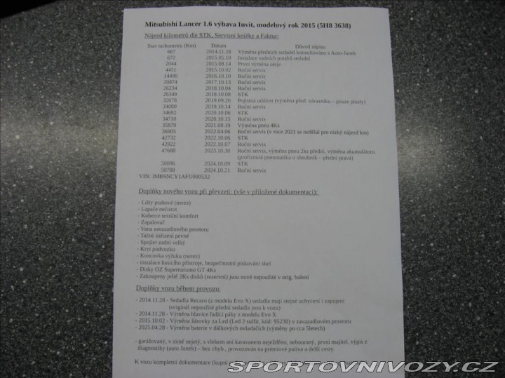 Mitsubishi Ostatní modely Lancer 1,6 117PS Invite Sport M 2014