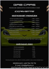 Chevrolet Corvette C7 6.2L V8 MOŽNÝ PRONÁJEM 2014