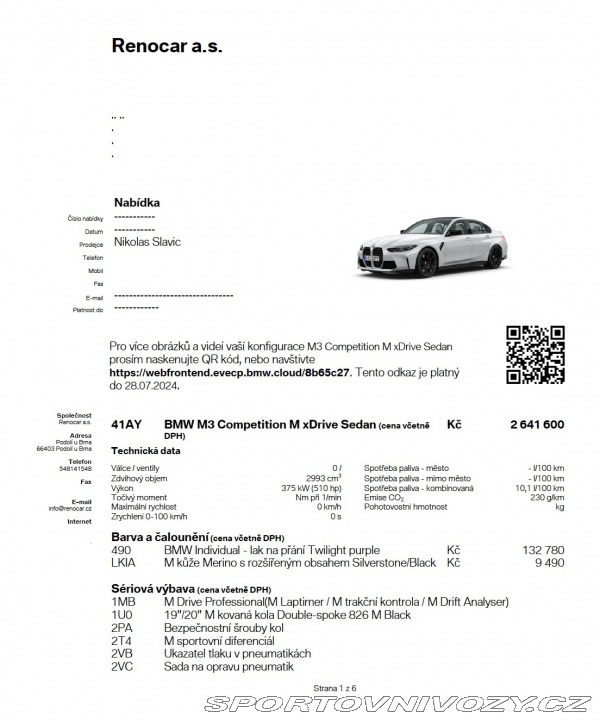 BMW M3 G80 Competition STAGE 2 2023