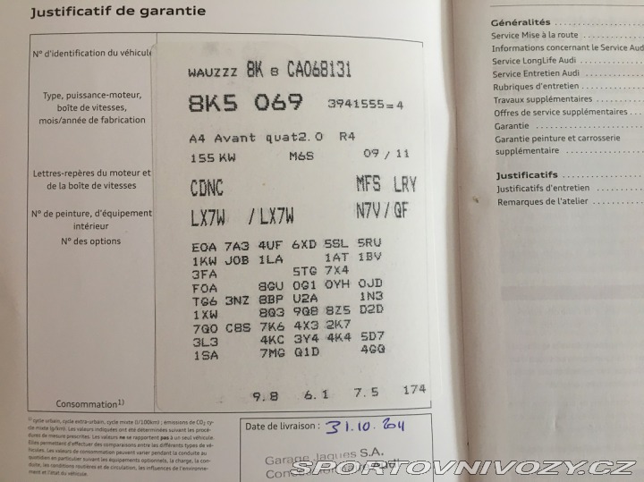 Audi A4 2.0TFSI Quattro S-line 2011