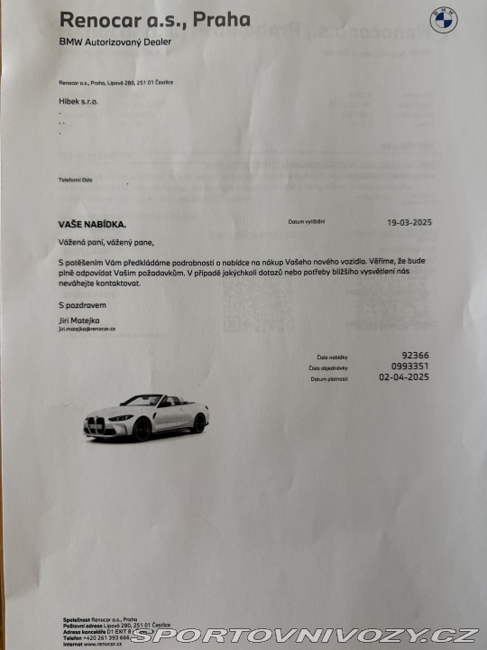 BMW M4 BMW M4 COMPETITION M XDR. 2024