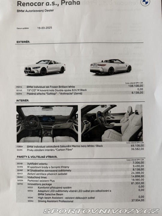 BMW M4 BMW M4 COMPETITION M XDR. 2024