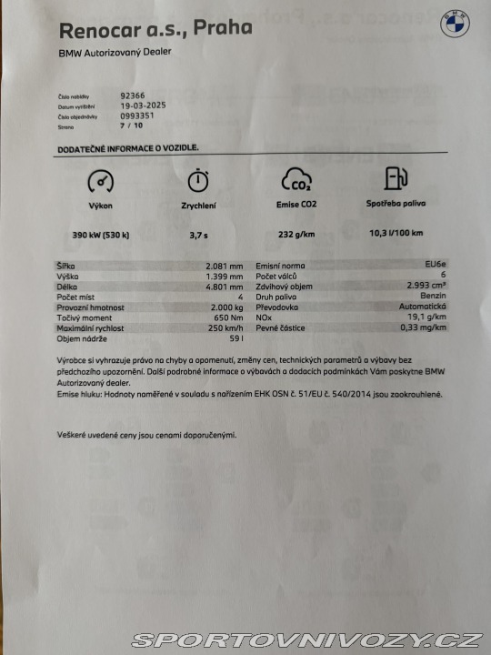 BMW M4 BMW M4 COMPETITION M XDR. 2024