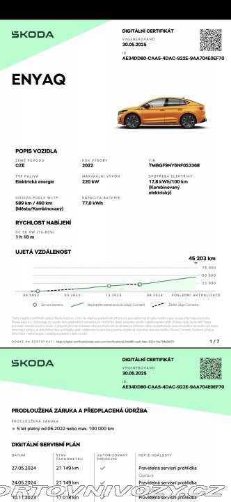 Škoda Enyaq Coupé RS, Tep. čerpadlo,TAŽNÉ 2022