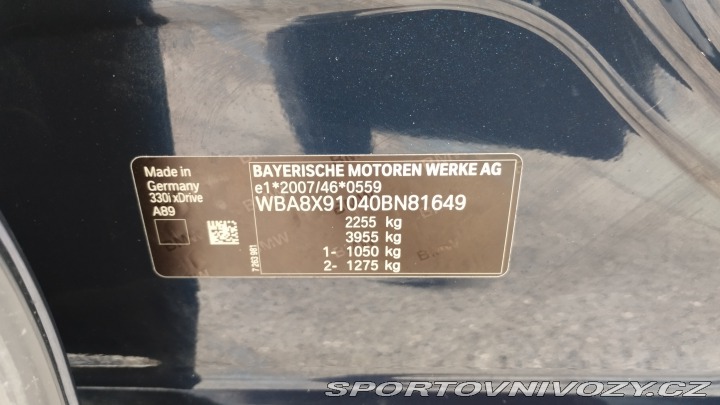 BMW 3 GT 330i xDrive 8/AT ČR-1. 2018