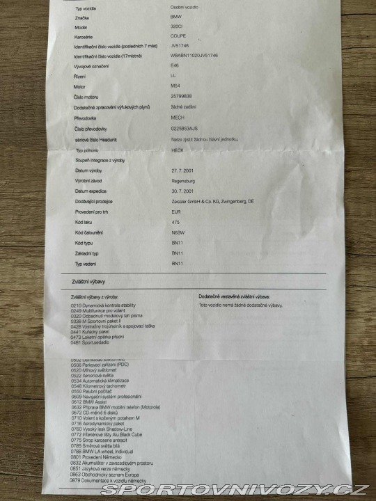 BMW 3 E46 320ci M packet 2001